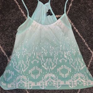 💛Rue21 Ombré Tank Top with Sequin Embellishments